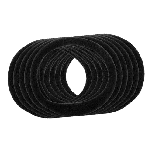 BELLIFFY 100stücke Schwarze Weiche Elastische Haargummis Für Dickes Haar Haargummis Für Frauen Und Mädchen Sicherer Vielseitig Einsetzbar von BELLIFFY