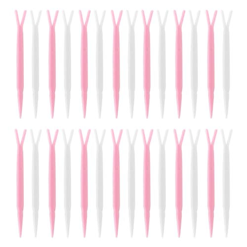 BELLIFFY 100stücke Augenlid-aufkleber-gabeln Y-förmige Gabeln Für Make-up-zubehör Hautfreundlich Und Einfach Anzuwenden Zufällige Farbe von BELLIFFY