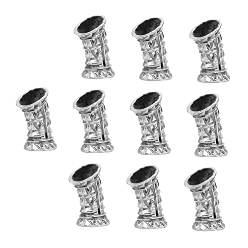 BELLIFFY 10stücke Vintage Dreadlock Haarschmuck Hohlem Design Und Perlenverzierung Geeignet Für Haaraccessoires Und Braids Für Partys Und Hochzeiten von BELLIFFY