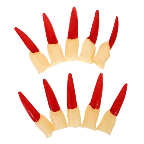 BELLIFFY 10 Stück Halloween Finger Requisiten Realistische Falsche Finger für Cosplay Gruselige Hexen Wiederverwendbare Halloween Dekoration Multifunktionale Party Accessoires von BELLIFFY