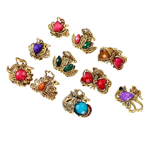 BELLIFFY 10 Stücke Vintage Mini Haar Clips Haar Clip Set für Frauen Stilvolle und von BELLIFFY