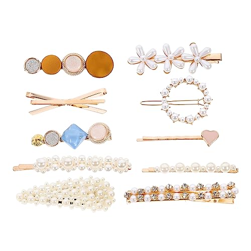 BELLIFFY 10stücke Perlen Haarspange Mit Simulation Perlen Haar Clips Für Frauen Mädchen Haarschmuck Für Geburtstage Partys Festivals von BELLIFFY