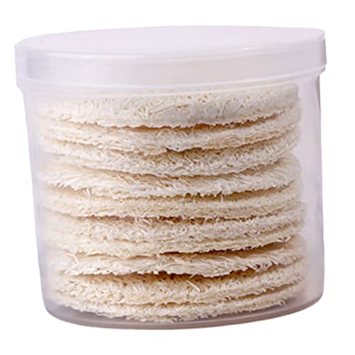 BELLIFFY 10 Stück Make-up Entferner Quasten Puderquaste Für Gesichtsreinigung Natürliche Luffa-pads Make-up-puderquaste Für Hauttypen von BELLIFFY