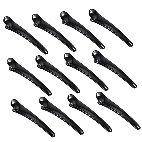 BELLIFFY 12 Stück Damen Haarspangen Entenschnabel-clip Haarschmuck Friseurclip Acryl von BELLIFFY