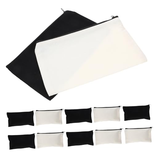 BELLIFFY 12stücke Blanko Kosmetiktaschen Canvas Mit Reißverschluss Bedruckbar Für Toilettenartikel Und Make-up-Organizer BELLIFFY 12stücke Blanko Kosmetiktaschen Canvas Mit Reißverschluss Bedruckbar Für Toilettenartikel Und Make-up-Organizer von BELLIFFY
