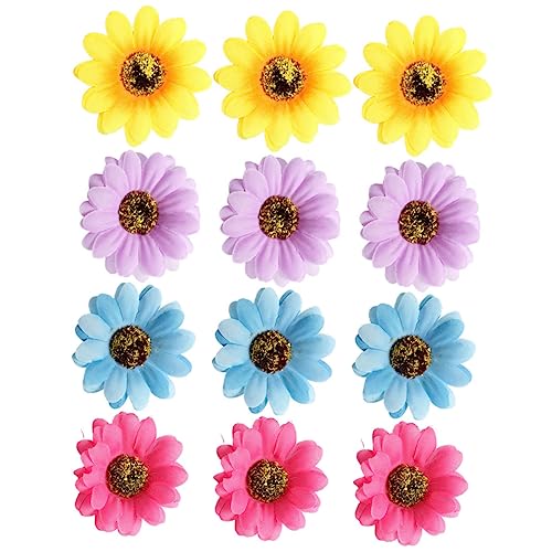 BELLIFFY 12stücke Blumen-haarspangen Für Damen Seitliche Haarklammern Haarschmuck Aus Elegant Für Party Alltag Und Geschenke von BELLIFFY