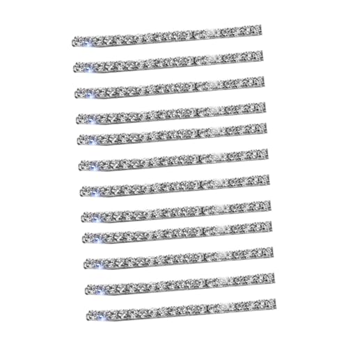 BELLIFFY Strass Hochzeit Haar Clip Set Für Frauen Mädchen 12 Stücke Haarnadel Haarspange Kopfschmuck von BELLIFFY