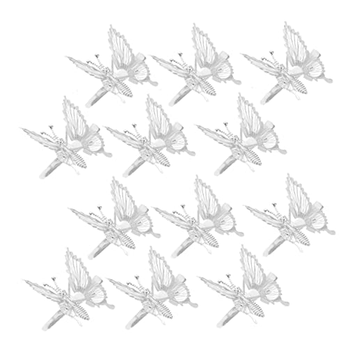 BELLIFFY 12 Stück Hohle Schmetterlinge Haarklammern Haarnadeln Haarspangen Für Frauen Mädchen Deko Schmetterlinge Schmetterling von BELLIFFY