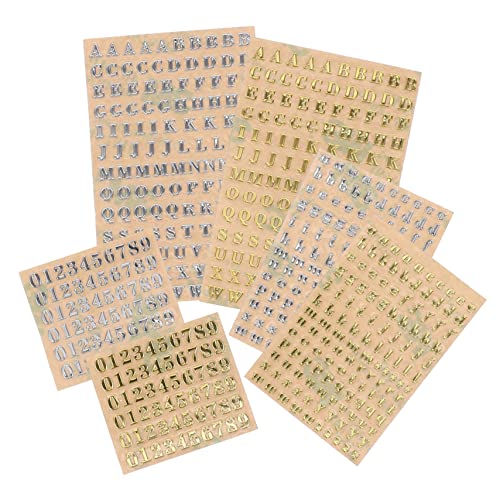 BELLIFFY 12 Stücke Alphabet Anzahl Aufkleber Decals Für Sammelalbum Nail Art Aufkleber Dekorative von BELLIFFY