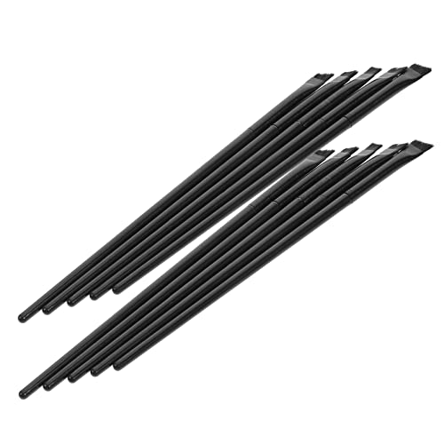 BELLIFFY 12stücke Abgewinkelte Augenpinsel Für Eyeliner Und Augenbrauen Weiche Borsten Praktisch Für Reisen Vielseitig Für Professionelle Und Häusliche Anwendung von BELLIFFY