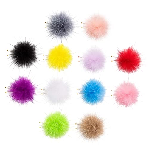 BELLIFFY 12stücke Nagelkunst Dekor Flauschige Kugel Wolle Ornamente Diy Nagel Flauschigen Ball Dekore von BELLIFFY