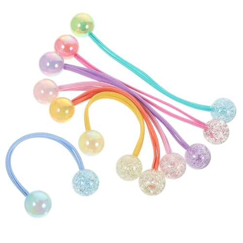 BELLIFFY 14stücke Haargummis Mit Doppelkugeln Elastische Haargummis Für Bunte Haarbinder Für Mädchen Für Alltag Partys Und Fotoshootings von BELLIFFY