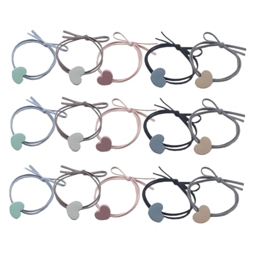 BELLIFFY 15 Elastische Haargummis Pferdeschwanzhalter Für Mädchen Haar-accessoires Haarbänder Minimalistisches Haarstyling Für Frauen Und Mädchen von BELLIFFY