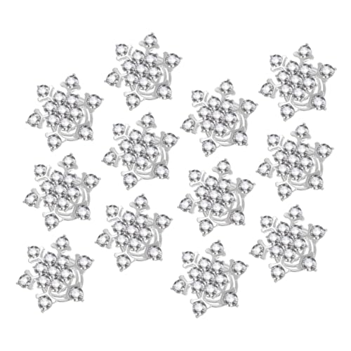 BELLIFFY 15 Stück Spiral-haarnadeln Mit Strass Schneeflocken-haarspangen Metall Glänzend Für Hochzeit Weihnachten Party Braut Abschlussball von BELLIFFY