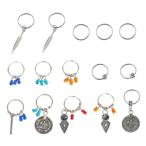 BELLIFFY 15 Stück Haarschmuck Im Coolen Blatt-stil Zum Flechten Von Dreadlock-haarbändern Für Weihnachten Geburtstag Festival von BELLIFFY