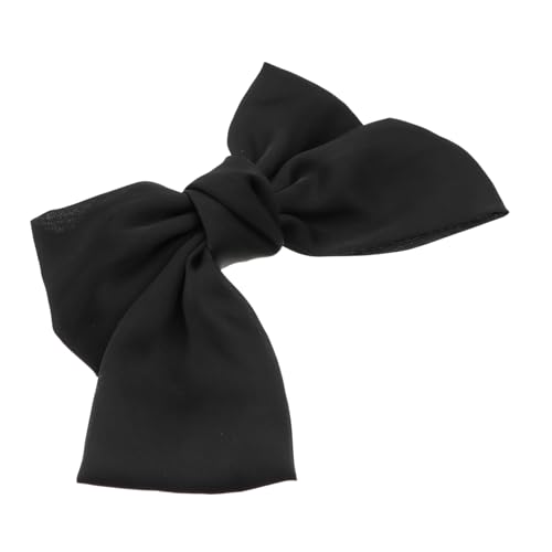 BELLIFFY Schwarze Große Haarspange Mit Schleife Modische Haarnadel Aus Stoffmaterial Für Damen Und Frauen Bezaubernder Haarschmuck Für Partys Und Outfits von BELLIFFY