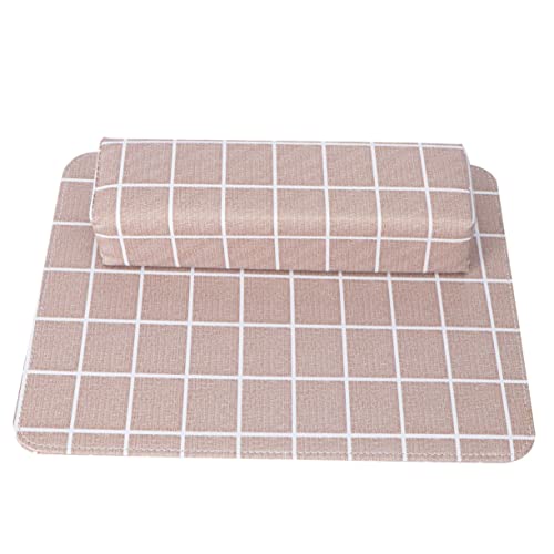 BELLIFFY 1satz Europäischer Stil Pu Mat Nagel-kissen Set Für Nagelkunst Ergonomisches Handpolster Für Maniküre Komfortabel Und Rutschfest Für Nagelstudios Und Heimgebrauch Korallengelb von BELLIFFY