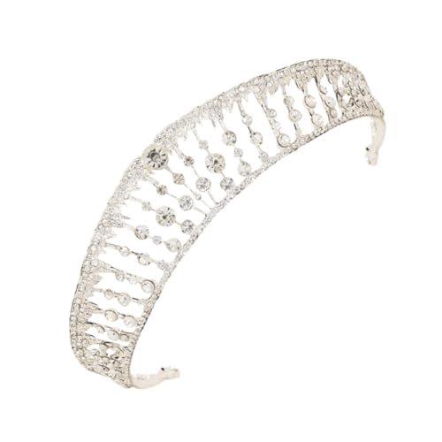BELLIFFY Strasskrone Für Hochzeit Mit Perlen Haarreif Für Brautschmuck Party Und Festtagsaccessoire Elegante Dekoration Für Besondere Anlässe von BELLIFFY