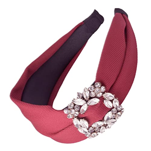 BELLIFFY 1stück Breiter Rhinestone Haarreif Für Damen Eleganter Haaraccessoire Weinrot Für Hochzeiten Und Partys Für Und Mädchen BELLIFFY 1stück Breiter Rhinestone Haarreif Für Damen Eleganter Haaraccessoire Weinrot Für Hochzeiten Und Partys Für Und Mädchen von BELLIFFY
