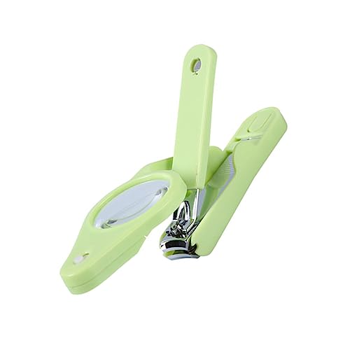 BELLIFFY 1stk Nagelknipser Haustier Kollektor Polieren Kleinkinder Nägel Bausätze Bewertet Blenden Strippen Männer Beleuchtet Pediküre Dateien Draht Fingernagel Rostfreier Stahl Green von BELLIFFY