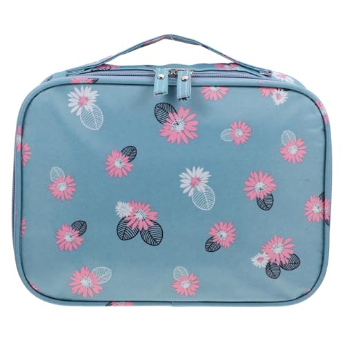 BELLIFFY 1stück Tragbare Wasch Und Kosmetiktasche wasserdichte Toiletry Bag Für Kreative Make-up-Tasche Mit Blumenmuster Für Damen Und von BELLIFFY