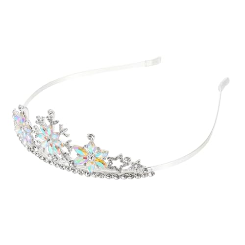 BELLIFFY Schneeflocke Krone Haarschmuck Für Junge Mädchen Elegante Tiara-kopfschmuck Festival-haarschmuck Kronen-haarband Schneeflocken-kopfschmuck Haarschmuck Für Junge Mädchen von BELLIFFY