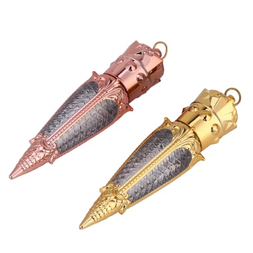 BELLIFFY 1tasche Upgrade Lip Gloss Tube Leere Lippenstiftbehälter Gold Und Roségold Für Lipgloss Leicht Und Tragbar Für Reisen Und von BELLIFFY