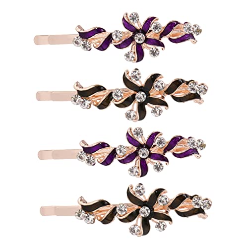 BELLIFFY 2paare Flower Hair Clip Für Frauen Elegante Haarspangen Aus Legierung Für Verschiedene Frisuren Mit Verschiedenen Farben Für Jeden Anlass von BELLIFFY