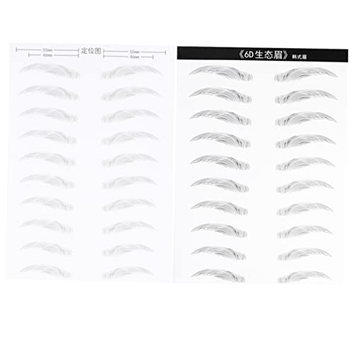 BELLIFFY 2blätter Wasserdichte Augenbrauen-sticker Für Natürliche Simulation Von Augenbrauenhaaren Einfach Anzuwenden Für Dünne Oder Fehlende Augenbrauen von BELLIFFY