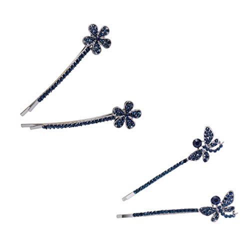 BELLIFFY 2paare Strass-haarspangen Mit Schmetterlingsdesign Haarschmuck Für Damen Und Mädchen Haarclips Für Einen Charmanten Look Vielseitige Haaraccessoires Für von BELLIFFY