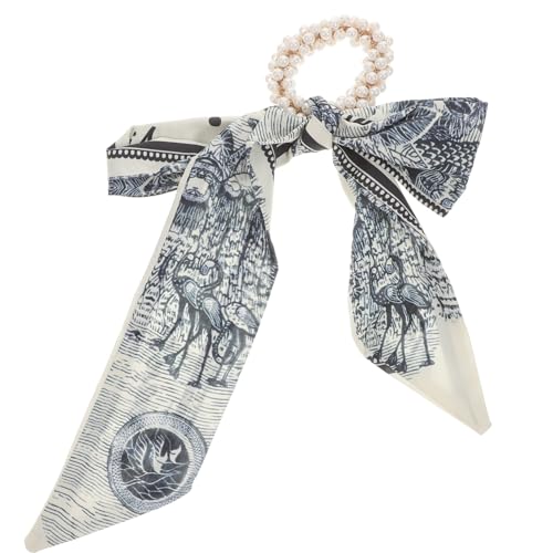 BELLIFFY 2er-set Haargummis Elastische Haarbänder Aus Stoff Pferdeschwanzschal Haarschals Für Damen Praktisch Und Langlebig von BELLIFFY