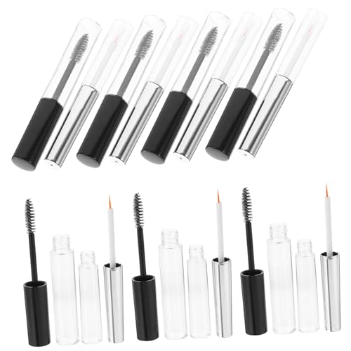 BELLIFFY 2sätze Leere Nachfüllbare Mascara Und Lip Gloss Tuben Transparente Behälter Für Wimperncreme Und Lippenbalsam Praktisch Und Tragbar Für Unterwegs von BELLIFFY