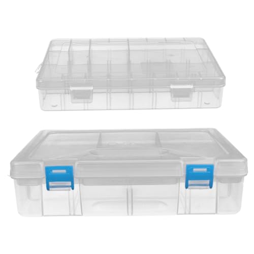 BELLIFFY 2 Stück Stiftebox Aus Kunststoff Schreibwaren-Organizer Für Schüler Schule Schreibwarenbox Aufbewahrungsbox Organizer Stiftebox Schreibwarenhalter Aus Kunststoff von BELLIFFY