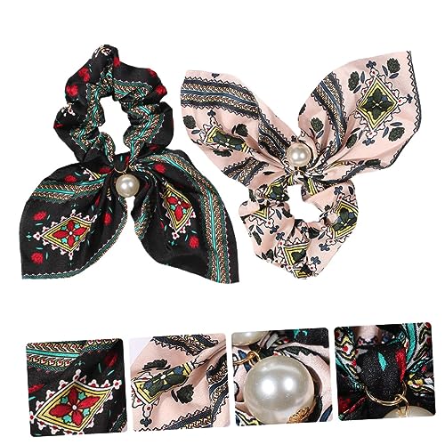 BELLIFFY 2er Satz Farbige Haargummis Stirnband Kreativ Haaraccessoires Für Frauen Leicht Tragbar Für Sport Alltag von BELLIFFY