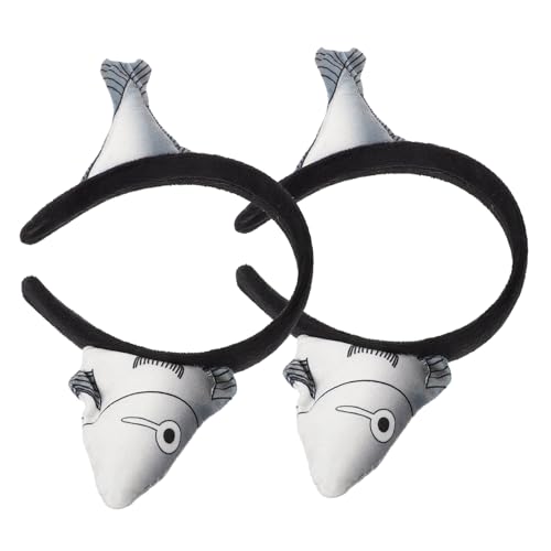 BELLIFFY 2 Stück Damen Stirnband Mit Gesalzenem Fisch Lustiges Haarband Für Party Make-up-stirnband Zum Waschen Des Gesichts von BELLIFFY