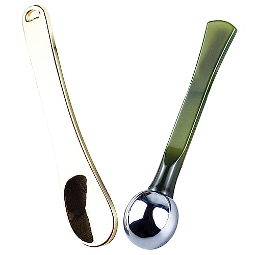 BELLIFFY 2stücke Mini Make-up Spatel Kosmetik Creme Applikatoren Schönheitsspatel Gesichtsspatel Hautpflegespatel Schaufelspatel Für Kosmetikprodukte von BELLIFFY