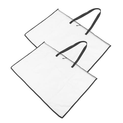 BELLIFFY 2-teilige Hand-Portfolio-ordnertasche Multifunktionale Postertasche Gemälde-Tragetasche Transparente Aufbewahrungstasche Für Kunstwerke Und Dokumente von BELLIFFY