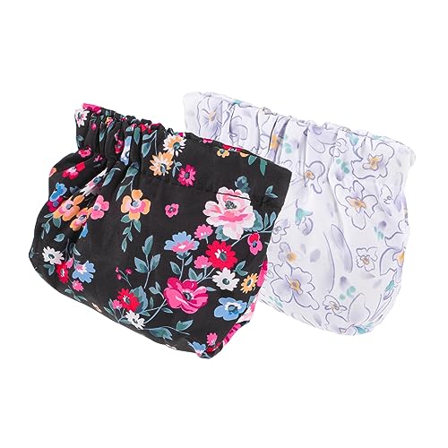 BELLIFFY 2stücke Kosmetiktasche Für Damen Tragbare Make-up-Tasche Aus Stoff Kosmetik-Organizer-Tasche Für Reisen Mit Gutem Verschluss Für Aufbewahrung Von Lippenstiften Und von BELLIFFY