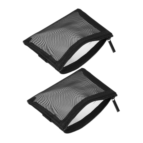 BELLIFFY 2-teilige Netz-Kosmetiktasche Mit Reißverschluss Reise-toilettenartikel-Tasche Netz-Aufbewahrungstasche Für Damen von BELLIFFY