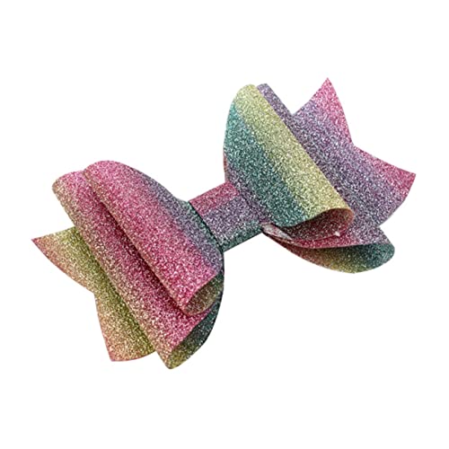 BELLIFFY Modische Haarspangen Anmutige Kopfbedeckungen Haarspangen Mit Regenbogen-farbverlauf Und Schleife Haarspangen-set Für Frauen Und Mädchen von BELLIFFY