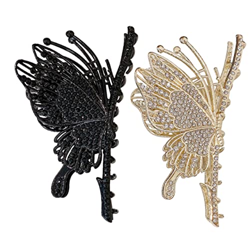 BELLIFFY Schmetterlings-haarspangen Aus Metall Haarschmuck Für Damen Zarte Haarnadeln Für Mädchen Accessoires Für Party Und Alltag von BELLIFFY