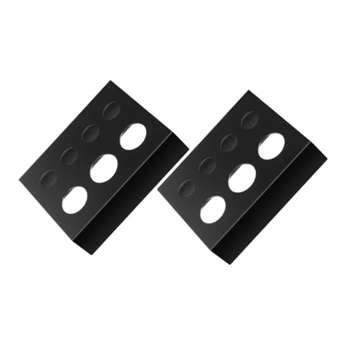 BELLIFFY 2 Stück Tattoo Pigment Ink Cup Halter aus Robustem Eisen Organizer für Tattoo Farbtinten Stifte Minimalistischer Platzsparender Metallständer Schwarzes Design für Studio von BELLIFFY