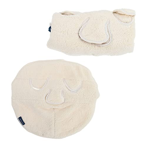 BELLIFFY 2 Stück Teiliges Wiederverwendbare Gesichts handtücher aus Hochwertigem Korallfleece und Saugfähig für Kalte und Warme Kompressen Spa Beauty salon anwendung Schwellungen und von BELLIFFY