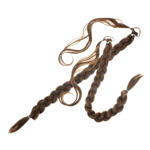 BELLIFFY 2 Stück Teiliges Wrap Around Pferdeschwanz Haarverlängerung Kunsthaar Extension für Damen Langlebig Einfach Anzubringen Hohe Temperaturbeständigkeit Leinenblau von BELLIFFY