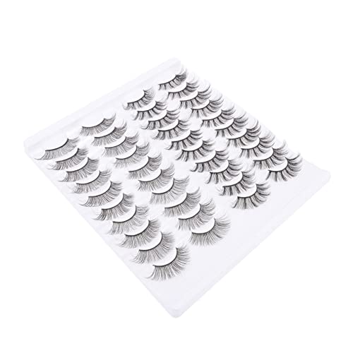 BELLIFFY 20paare Natürliche Falsche Wimpern Für Mädchen Kosmetik Wimpern Elegant Und Fein Mit Modischem Design Für Festliche Anlässe Und Alltag von BELLIFFY