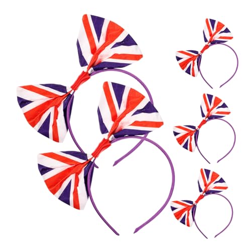 BELLIFFY 20 Stk Stirnband Dekorationen aus Großbritannien Fußballdekorationen Haarschmuck britische Kopfbedeckung seidenband ribbon Kopfbedeckung mit Schleife Maskerade Kopfbedeckung Satin von BELLIFFY