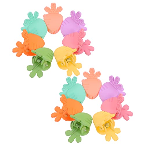 BELLIFFY 20st Einfarbige Clip-haar-accessoires Ostern Haarschmuck Klaue Pferdeschwanz Kleine Haarspange Mini-krallenclips Mini-karotten Haarspangen Für Haarschmuck Für Frauen Harz von BELLIFFY