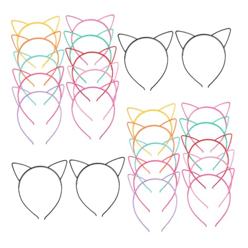 BELLIFFY 24stücke Teiliges Katzenohren Haarband Dekorative Haarschmuck Für Kostümpartys Vielseitige Haarreifen Für Mädchen Und Frauen Langlebig Aus Kunststoff Bequem Und Hautfreundlich BELLIFFY 24stücke Teiliges Katzenohren Haarband Dekorative Haarschmuck Für Kostümpartys Vielseitige Haarreifen Für Mädchen Und Frauen Langlebig Aus Kunststoff Bequem Und Hautfreundlich von BELLIFFY
