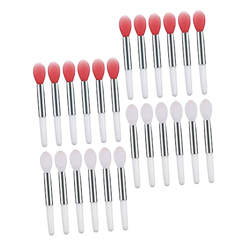 BELLIFFY 24stücke Silikon Lippenpinsel Applikator Für Lippenstift Frauen Make-up-tools Tragbar Transparent Für Professionellen Und Familiären Gebrauch von BELLIFFY