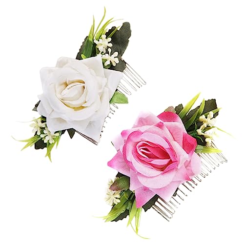 BELLIFFY 2stücke Hochzeits Haarkämme Mit Floralen Designs Elegante Braut Haarschmuck Für Hochzeiten Verlobungsfeiern Und Besondere Anlässe von BELLIFFY